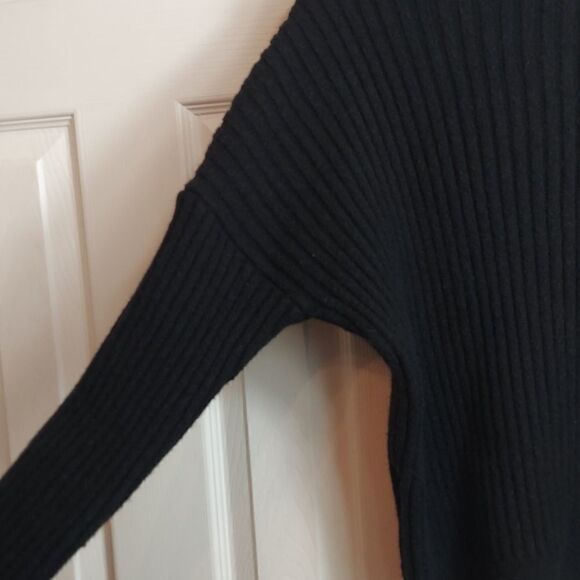 Mebon By Machine Jeans Black Chunky Turtleneck S/M - Picture 6 of 7